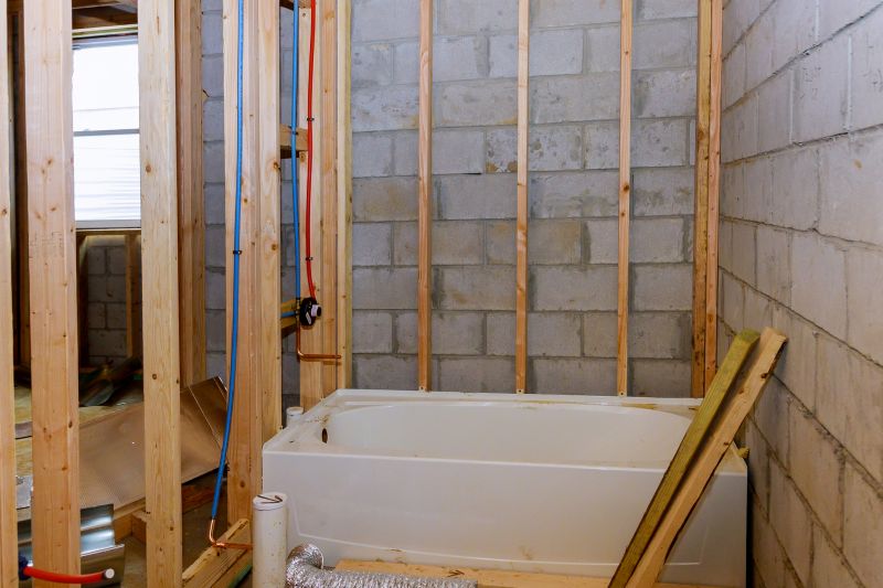 Basement Bathroom Construction